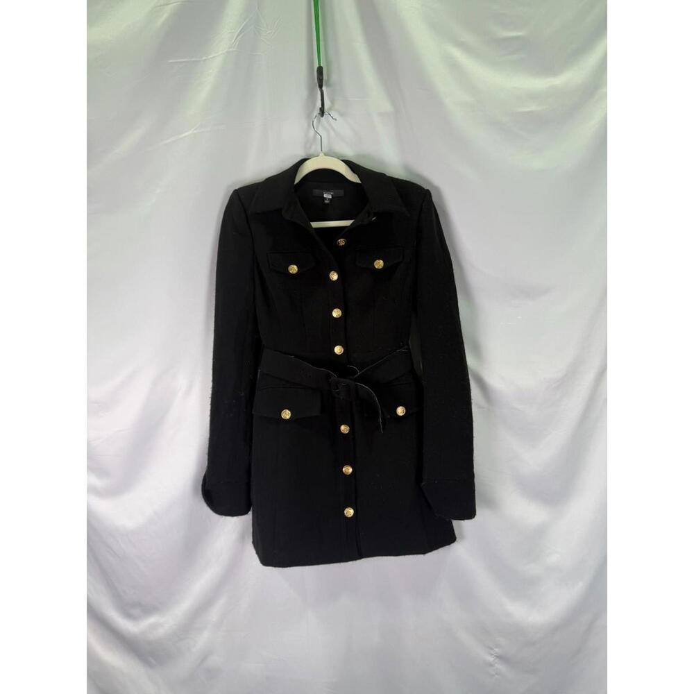 Toccin Valerie Long Sleeve Dress Size 2 Black - Picture 4 of 10